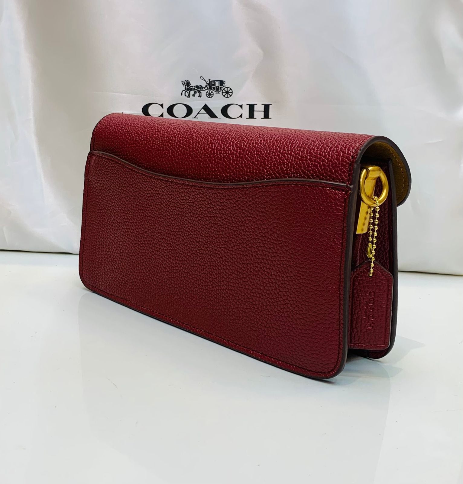 Original Coach Tabby Shoulder Bag With Cherry Charm Key Chain 🍒