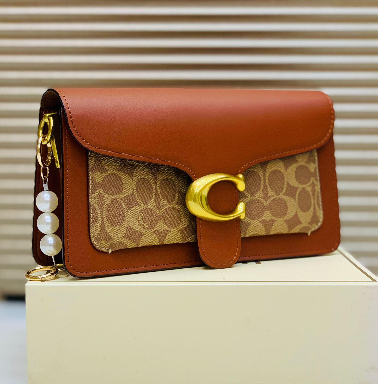 Original Coach Tabby Bag With Cherry Charm Key Chain 🍒