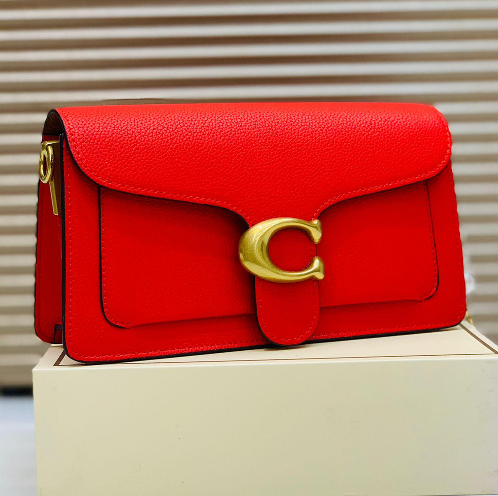 Original Coach Tabby Shoulder Bag With Cherry Charm Key Chain 🍒