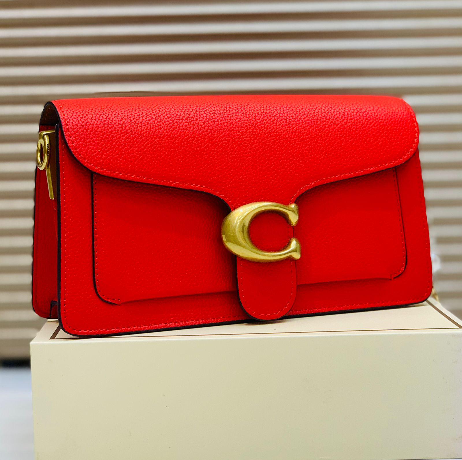 Original Coach Tabby Shoulder Bag With Cherry Charm Key Chain 🍒